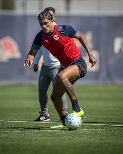 Lucas Barbosa durante preparação no CPD