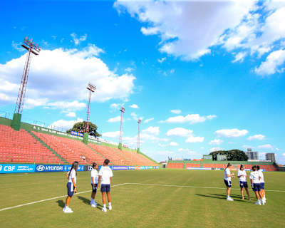 Bragantinas no Estádio Benitão, em Rio Claro, pela 5ª rodada do Brasileirão