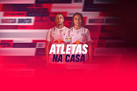 Gabriel e Miriã na Casa Red Bull Bragantino