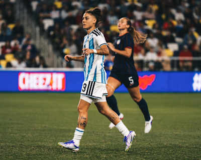 Martina Del Trecco com a Argentina na SheBelieves Cup 2026