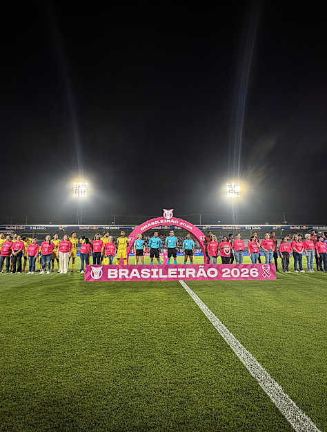 CBF em campanha do Outubro Rosa com a SBM, na 29ª rod. do Brasileirão 2026