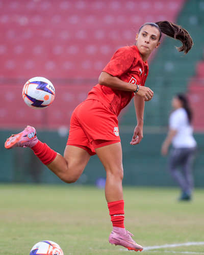 Carol Tavares completou 50 jogos com as Bragantinas diante do São Paulo