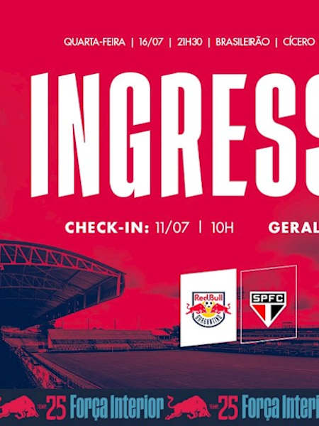 Red Bull Bragantino abre check-in e inicia venda de ingressos para jogo ...